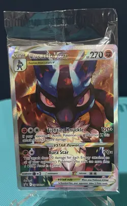 Lucario VSTAR SWSH291 - Pokemon 2023 SWSH Crown Zenith ETB Promo SEALED - Image 1