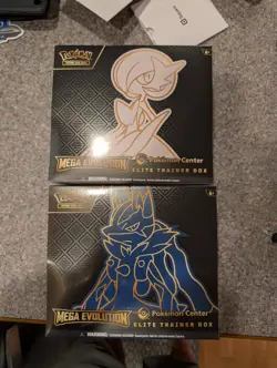 Pokemon Center Mega Evolution Gardevoir & Lucario ETB Elite Trainer Box Set of 2 - Image 1