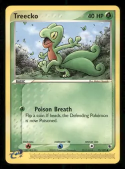 Treecko 75/109 Ruby and Sapphire Pokemon TCG Regular Lightly Played - Image 1