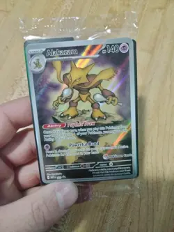 Pokemon Center Stamped Alakazam 009 Pokemon Mega Evolutions - Promo Sealed - Image 1