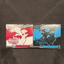 Pokemon Black Bolt and White Flare Elite Trainer Box ETB Set of 2 - Image 1