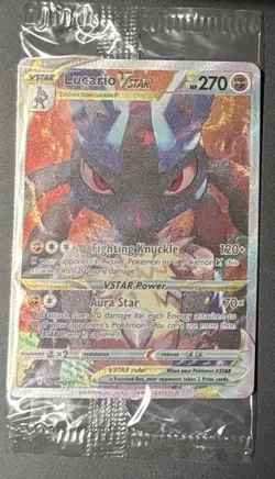 Pokemon Lucario VSTAR SWSH291 Crown Zenith ETB Black Star Promo Holo SEALED 3 - Image 1