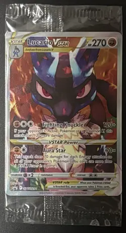 Pokemon Lucario VSTAR SWSH291 Crown Zenith ETB Black Star Promo Holo SEALED 3 - Image 2