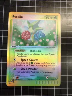 Roselia 9/97 EX Dragon Reverse Holo Rare 2003 Pokemon - Image 2