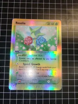 Roselia 9/97 EX Dragon Reverse Holo Rare 2003 Pokemon - Image 3