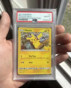 2021 Pokemon McDonald's Collection 25th Aniv PIKACHU Holo PSA 10 GEM MINT 25/25 - Image 1
