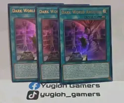 YUGIOH DARK WORLD ARCHIVES X3 SR13-EN026 1 ST EDITION ULTRA LIGHT PLAYED - Image 1