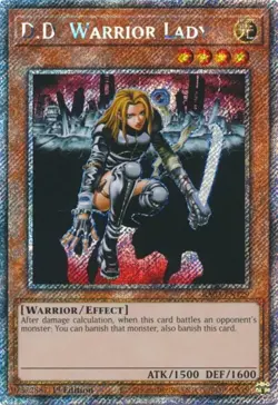 Yugioh! D.D. Warrior Lady - RA03-EN129 - Platinum Secret Rare - 1st Edition Near - Image 1