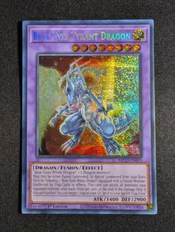 Yugioh - Blue-Eyes Tyrant Dragon MP23-EN019 1st Prismatic Secret Rare NM - Image 1