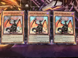 3X Yugioh! Albion the Shrouded Dragon - DAMA-EN008 - Super Rare - 1st Ed NM - Image 1