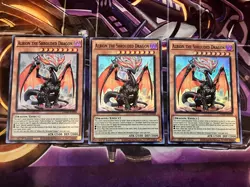 3X Yugioh! Albion the Shrouded Dragon - DAMA-EN008 - Super Rare - 1st Ed NM - Image 2