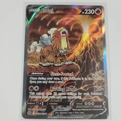 Entei v GG36/GG70 Ultra Rare Crown Zenith Pokemon Card Near Mint Condition - Image 1