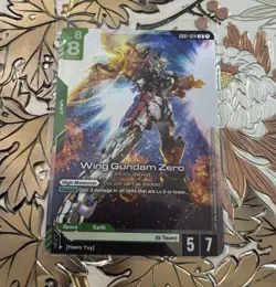 Gundam TCG Card Game Wing Gundam Zero Foil GD01-024 LR - Image 1