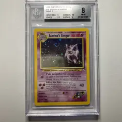 Pokemon TCG Sabrina's Gengar Holo Rare 14/132 Gym Heroes BGS 8 NM Vintage - Image 1