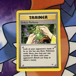 Pokemon Erika's Perfume Gym Heroes 110/132 Unlimited Uncommon Card WOTC MP-LP - Image 1
