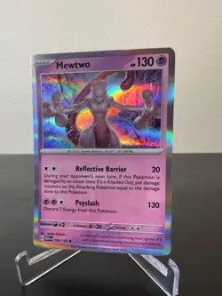 Mewtwo 150/165 Holo MEWen 151 English Pokemon Card - NM - Image 2