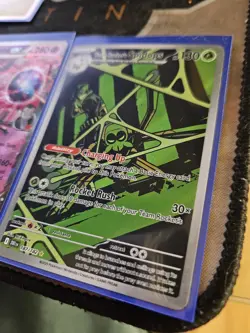 Pokemon Team Rockets Spidops 187/182 Destined Rivals Illustration Card - Image 1