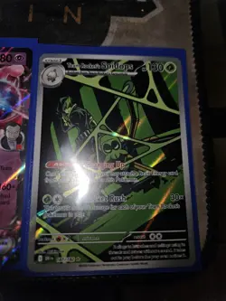 Pokemon Team Rockets Spidops 187/182 Destined Rivals Illustration Card - Image 4