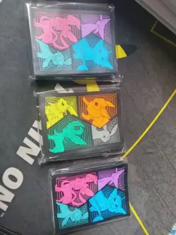 Lot 3 Pokemon Evolving Skies ETB Mixed Eeveelution Card Sleeves NEW SEALED - Image 1