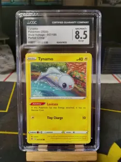ERROR CRIMPED CGC 8.5 Pokemon Vivid Voltage Tynamo Card 057/185 - Image 1
