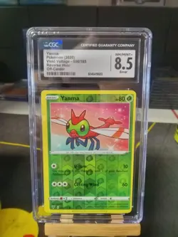 ERROR MISCUT O/C Yanma 006/185 Reverse Holo Vivid Voltage Pokemon TCG Card CGC - Image 1