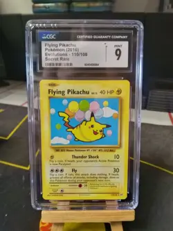 Flying Pikachu 110/108 XY Evolutions Mint CGC 9 Graded Pokemon Card 2016 - Image 1