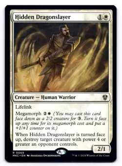 Hidden Dragonslayer NM Commander: Murders at Karlov Manor 0069 MTG Regular - Image 1