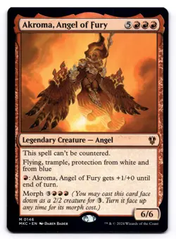 Akroma, Angel of Fury NM Commander: Murders at Karlov Manor 0146 MTG Regular - Image 1