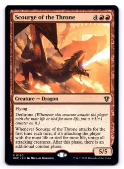 Scourge of the Throne NM Commander: Murders at Karlov Manor 0160 MTG Regular - Image 1