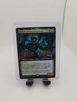 MTG magic SPIDERMAN spm EXTENDED ART JACKAL GENIUS GENETICIST #272 RARE - Image 1