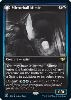 Mirrorhall Mimic // Ghastly Mimicry [Innistrad: Double Feature] Magic MTG - Image 1
