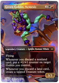 MTG Green Goblin, Nemesis (Borderless Foil) Marvel's Spider-Man 23 NM - Image 1