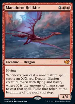 Manaform Hellkite [Innistrad: Crimson Vow] Magic MTG - Image 1