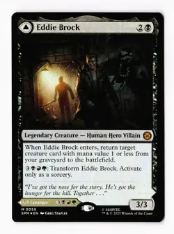 Eddie Brock (Foil) 0055 (M) MTG Marvel's Spider-Man (SPM) - Image 1