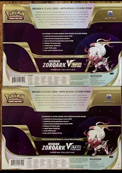 2022 Pokemon Hisuian Zoroark VSTAR Premium Collection Box - Sealed, 2 Pack - Image 1