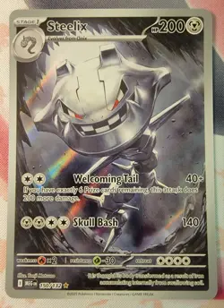 Steelix 150/132 Illustration Rare Pokemon Mega Evolution English NM - Image 1