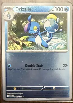 Drizzile (Reverse Holo) 040/132 - Mega Evolution - Pokemon - NM/M Ships Now - Image 1