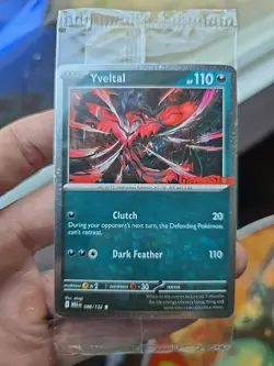 Sealed Yveltal 088/132 Reverse Holo Mega Evolution Pokemon GAMESTOP PROMO - Image 1