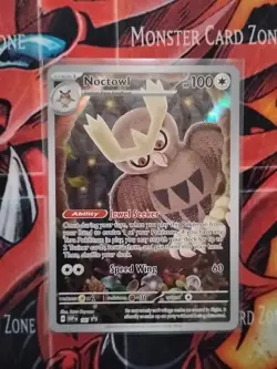 Pokemon Noctowl 141 Illustration Rare Holo Black Star Promo SVP - Image 1