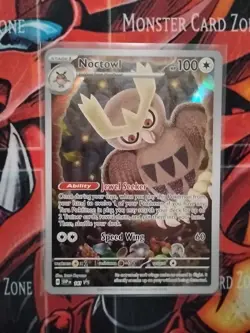 Pokemon Noctowl 141 Illustration Rare Holo Black Star Promo SVP - Image 2