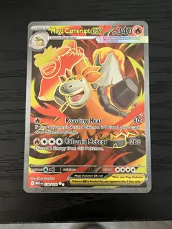 Mega Camerupt ex 156/132 Full Art Mega Evolutions Pokemon 2025 Near Mint - Image 1