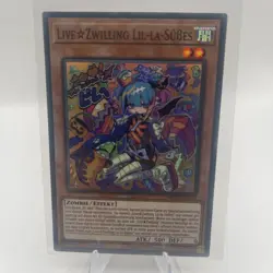 YUGIOH LIVE ☆ ZWILLING LIL LA SUssES MP22-DE015 SUPER RARE 1.AUFLAGE - Image 1
