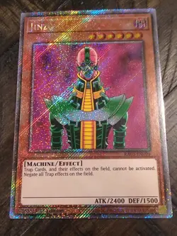 Yugioh Jinzo RA03-EN099 Platinum Secret Rare 1st Edition NM Card - Image 1