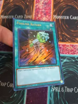 Yugioh Foolish Return MAMA-EN084 Ultra Rare 1st Edition Near Mint - Image 2