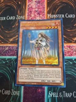 Yugioh Shiranui Solitaire MAMA-EN054 Ultra Rare 1st Edition Near Mint - Image 1