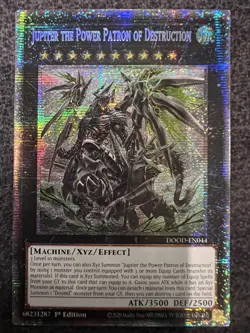 Yugioh Jupiter the Power Patron of Destruction DOOD-EN044 Starlight Rare NM - Image 1