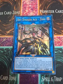 Yugioh Sky Striker Ace - Zeke MAMA-EN008 Ultra Rare 1st Edition Near Mint - Image 1