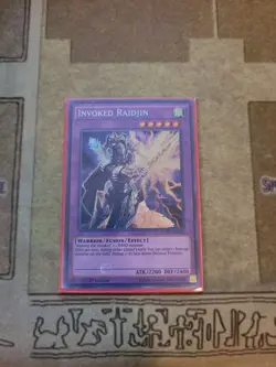 YUGIOH INVOKED RAIDJIN FUEN-EN028 SECRET 1ST ED NM - Image 1