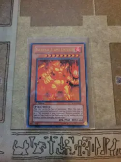 YUGIOH INFERNAL FLAME EMPEROR SD3-EN001 ULTRA 1ST ED VLP - Image 1
