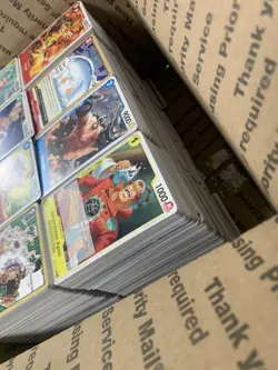 One Piece 2000+ Cards Bulk Lot TCG Near Mint ENGLISH 399 Holos 13.8lbs - Image 2